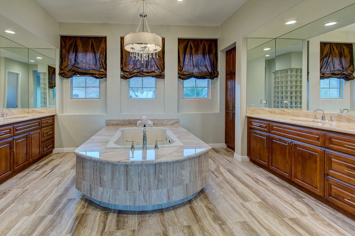 His and Her Vanity with Sinks His and Her Vanity with Sinks